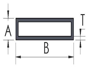 aluminum rectangular tube